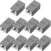RAREGEAR RJ45 Coupler Ethernet Coupler Cat7, Cat6 Cat5e RJ45 8P8C Inline LAN Coupler Ethernet Extender Adapter Adsl Extension Jointer Extending The Ethernet Cables Female to Female Connector Pack Of 10