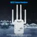 Morden Wi-Fi Repeater 300 Mbps Booster Comfast Wifi Repeater wifi extender outdoor long Data Card (White)
