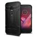 KAPAVER Moto Z2 Play, Moto Z2 Force Black Plastic Shock Absorbent Back Cover 18.0 x 2.0 x 7 cm