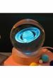 3D Planet Crystal Ball, Crystal Ball Night Lamp, Astronomy Night Lamp, Globe Table Lamp with Wooden Base, Moon Light Lamps, Novelty for Home and Bedroom | Moon Light Lamps for Children Friends Lover Birthday Gifts, Novelty Home and Room Decor