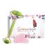 Getmecraft Green Jade Roller Massager And Rose Quartz Gua Sha Set For Under Eye Bags, Puffy Eyes And Anti Aging Facial