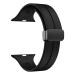Morden 42mm Watch Replacement Band, Smart Watch Soft Silicone Strap with Magnetic Lock Compatible with (42-45mm) Smartwatch Strap Unisex Watch Strap for Watch Series 6/5/4/3/2/1-Black