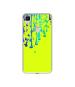 Casotec Neon Paint Design Printed Silicon Soft TPU Back Case Cover for Vivo V3