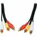 KP Original battery-3RCA Stereo Audio Video Cables VCR, DVD, HD-TV, and Speakers