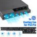 Tcos Tech Ps4 Pro Cooler Fan Usb External 5-Fan Super Turbo Temperature Cooling With Cable