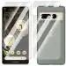 TOPPINGS Ultra Clear Bubble Free Film Unbreakable Anti-Scratch Back TPU & Front Glossy Screen Protector With Camera 9H Lens Protector For Google Pixel 7 Pro 5G (COMBO)
