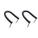 BIGGEAR 2Pcs Telephone Handset Cord, Landline Handset Cord Cable (6.5Ft Uncoiled, 1.2 Ft Coiled)
