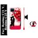 Mobi Elite Lovely Couple, Love, Heart Printed Hard Back Cover Case with Mobile Holder, Pop holder, Pop socket for Realme C21 Y, Realme C25 Y