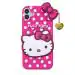 Fastship Silicone soft Hello Kitty with Pendant Case proper fit Back Cove for SAMSUNG Galaxy A04e - Pink