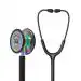 PAXMAX Rainbow-finish Chest-piece, Premium Quality Stethoscope, Black Frame