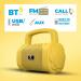 Zebronics ZEB-COUNTY3 3W Wireless Bluetooth Portable Speaker(Yellow