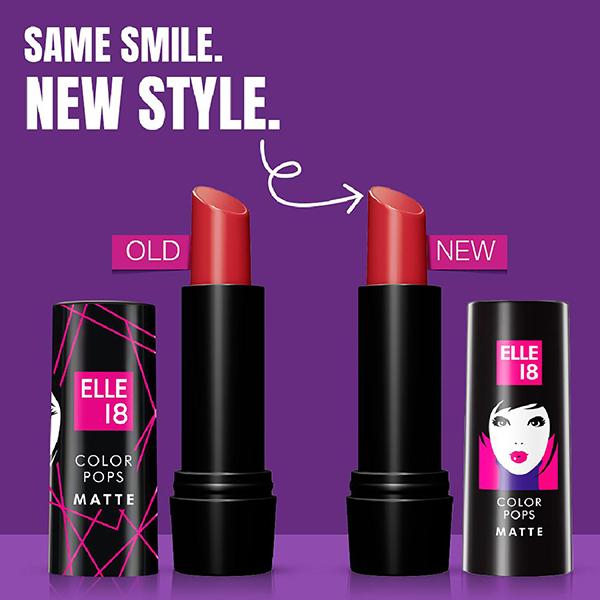 Buy Elle 18 Colour Pop Matte Lipstick, R33, Code Red 4.3gm Online
