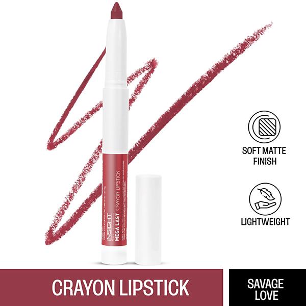 Buy Insight Cosmetics Mega Last Crayon Lipstick-Savage Love (04