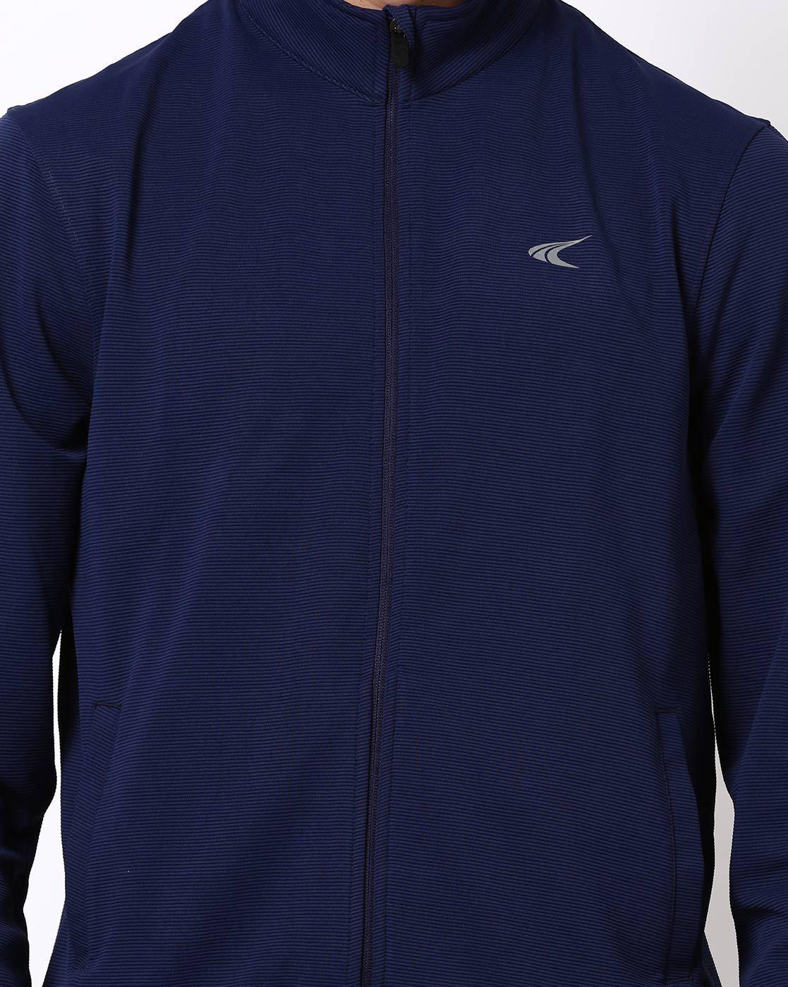 Buy Textured Zip-Front Jacket with Insert Pockets Online at Best