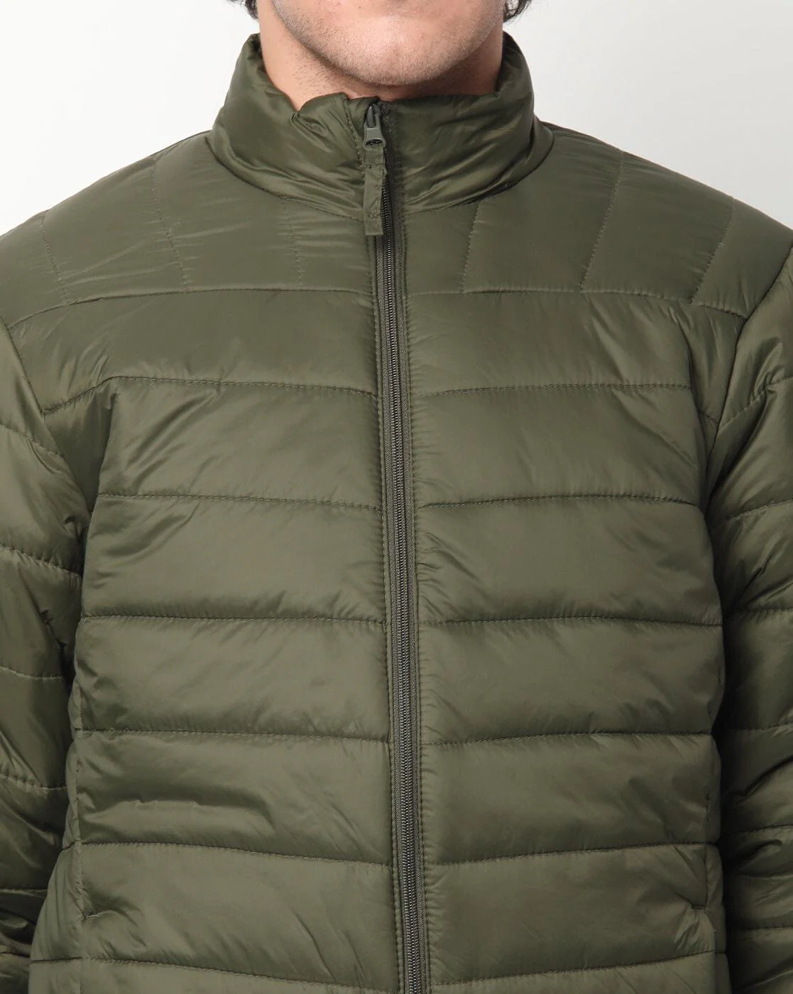 Buy Zip-Front Puffer Jacket with Insert Pockets Online at Best