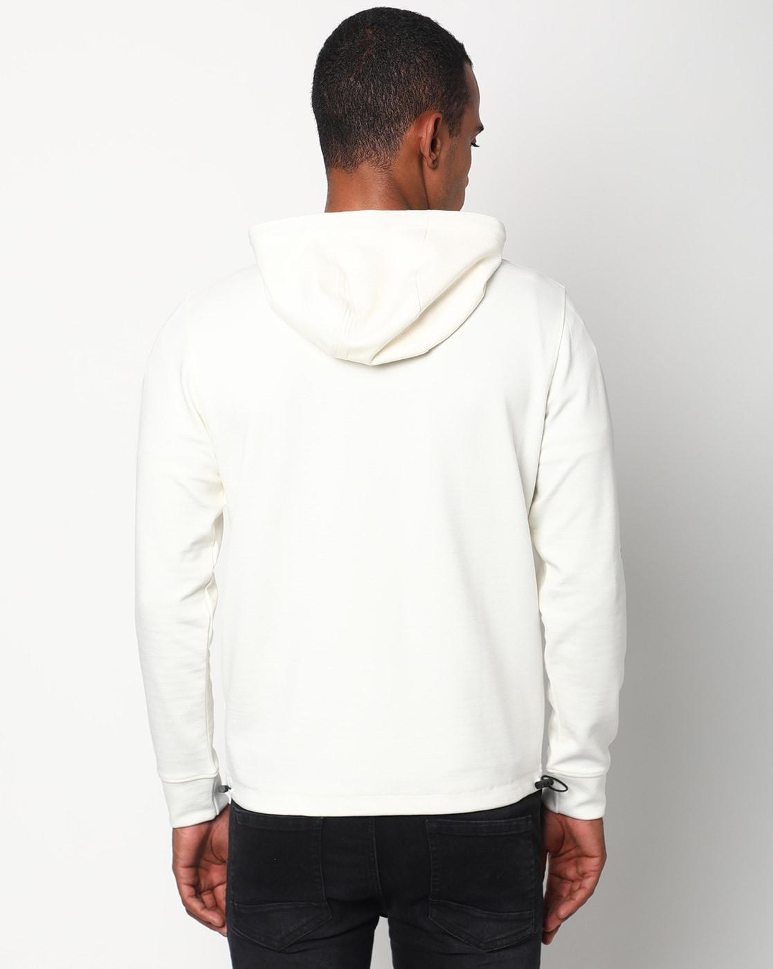 Buy Zip-Front Drawstring Hoodie Online at Best Prices in India