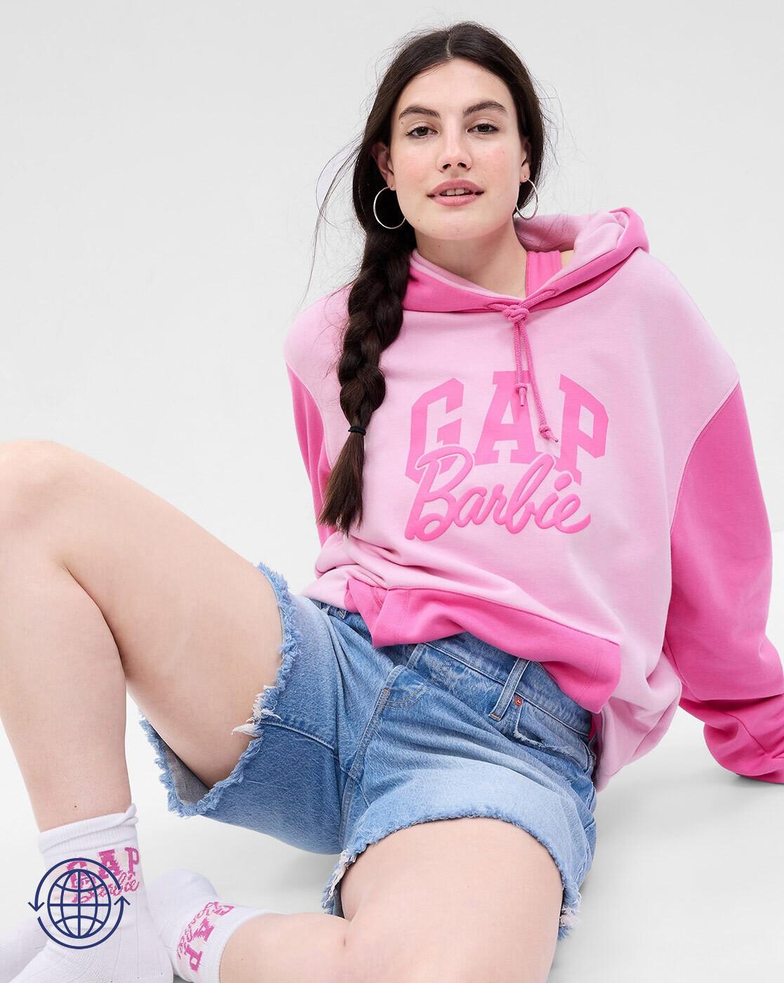 Buy Barbie Arch Logo Relaxed Fit Hoodie Online at Best Prices in