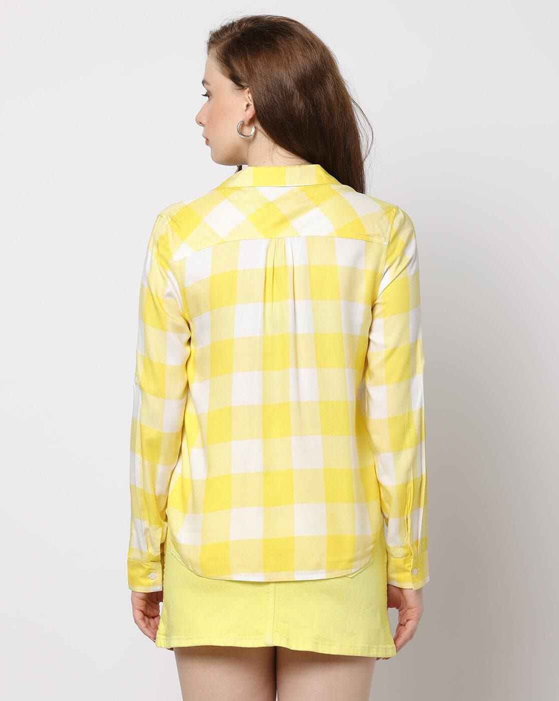 Buy Checked Shirt with Roll-Up Sleeves Online at Best Prices in 