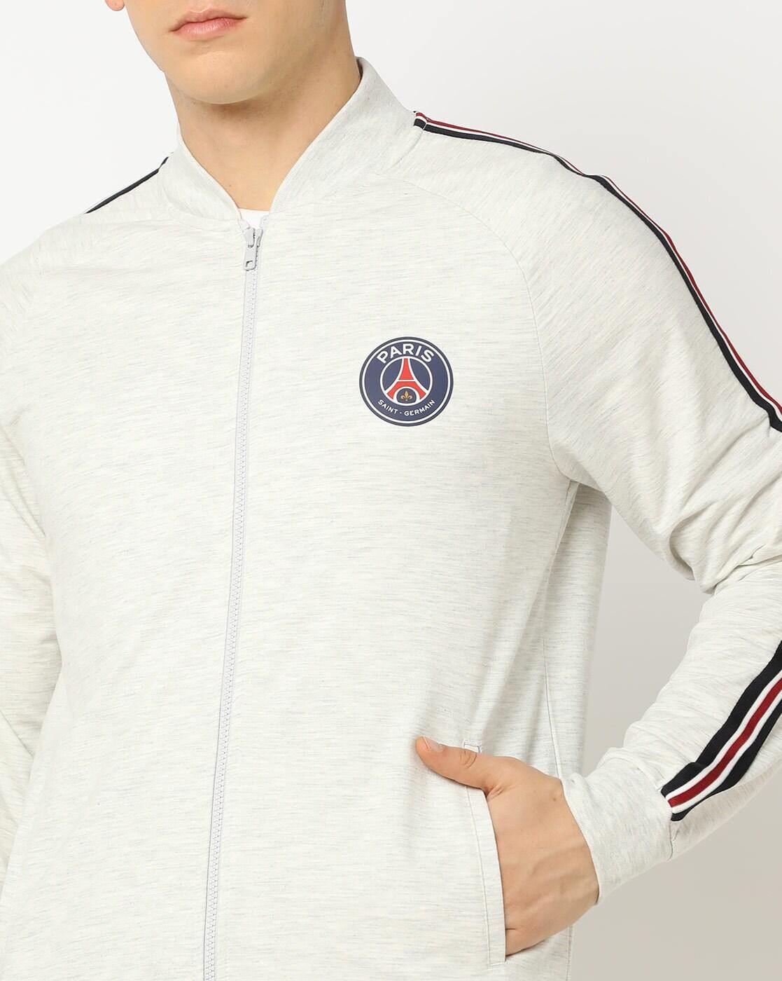 Buy Men PSG Sideline Stripe Zip-Up Jacket Online at Best Prices in