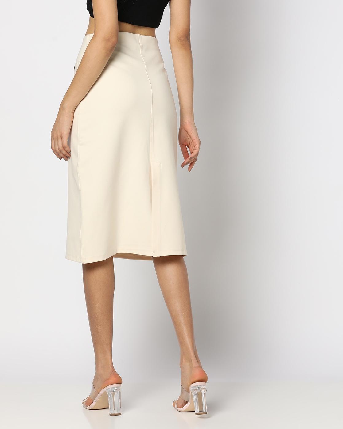 Buy Women Relaxed Fit Pencil Skirt Online at Best Prices in