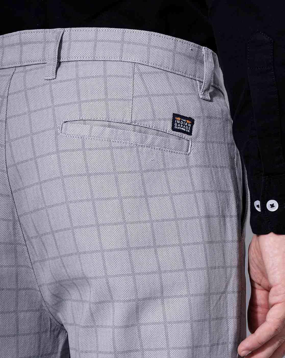 Buy Slim Fit Checked Pants Online at Best Prices in India