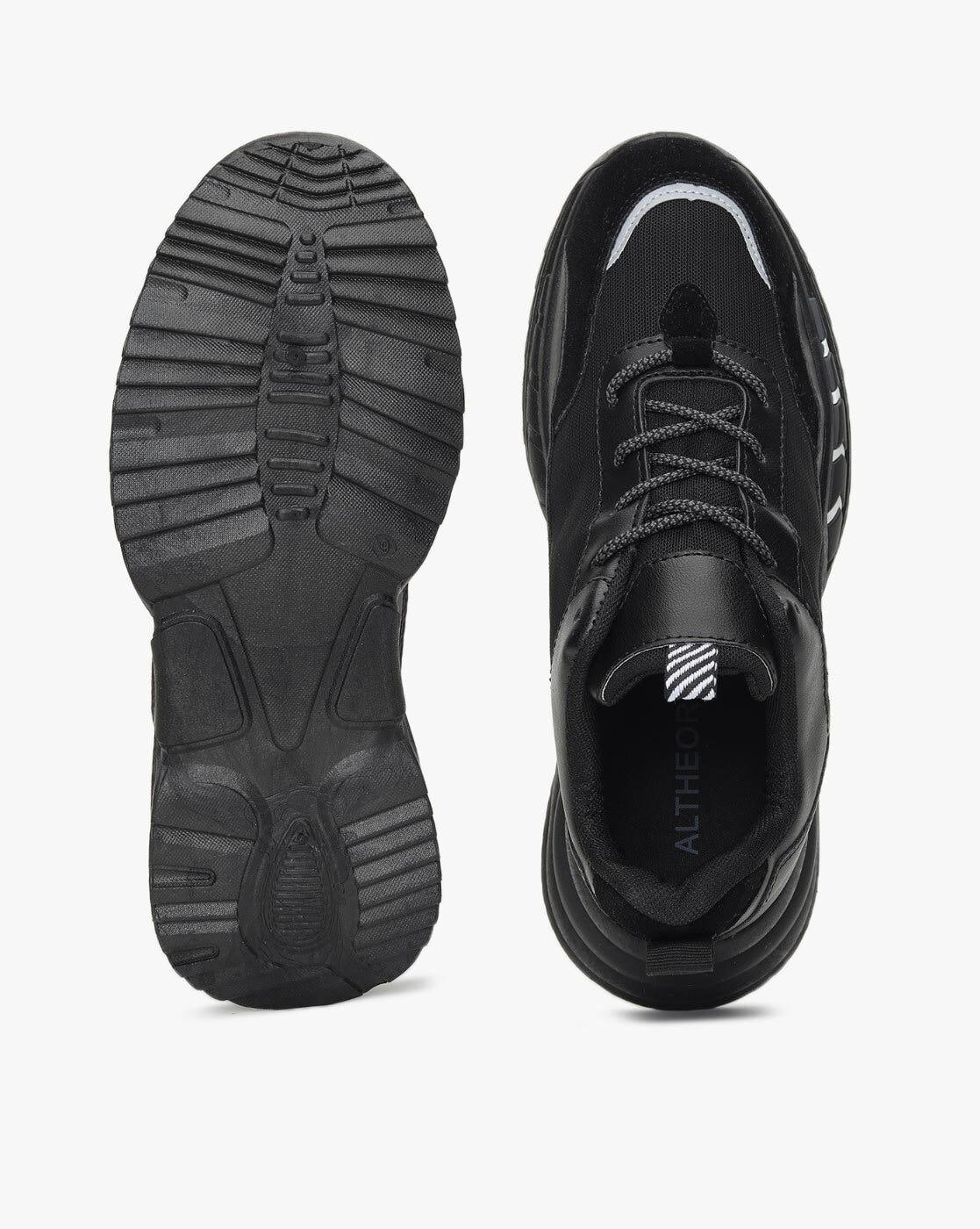 Buy Panelled Low-Top Lace-Up Sneakers Online at Best Prices in