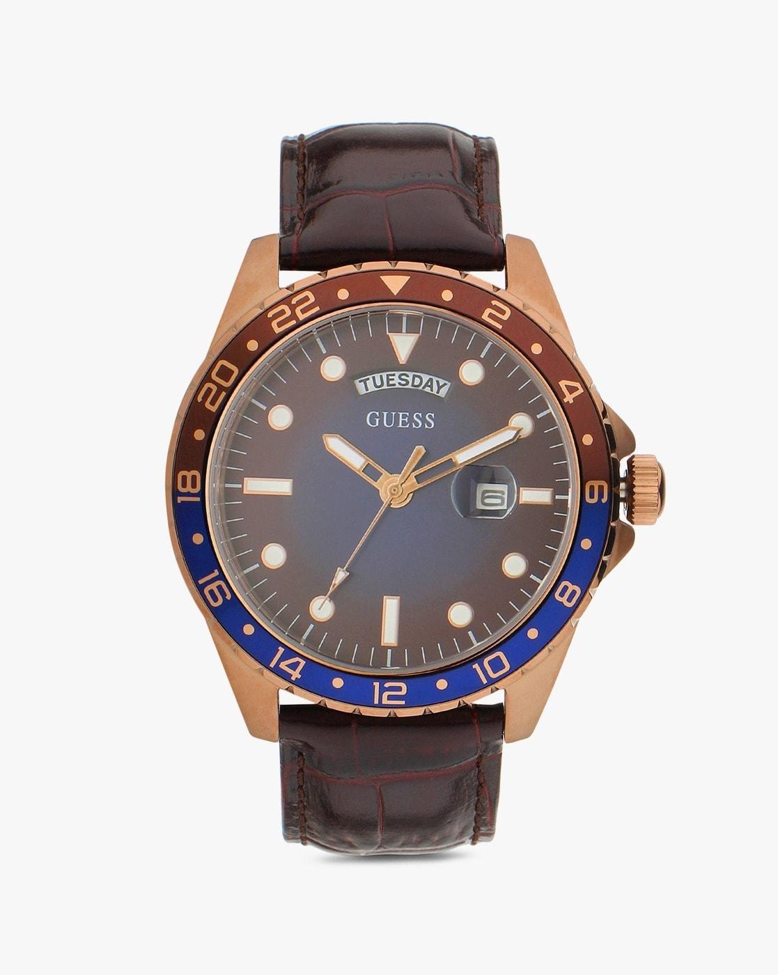 Buy GW0221G2 Analogue Watch with Leather Strap Online at Best