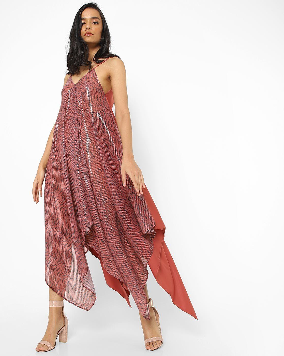strappy handkerchief dress
