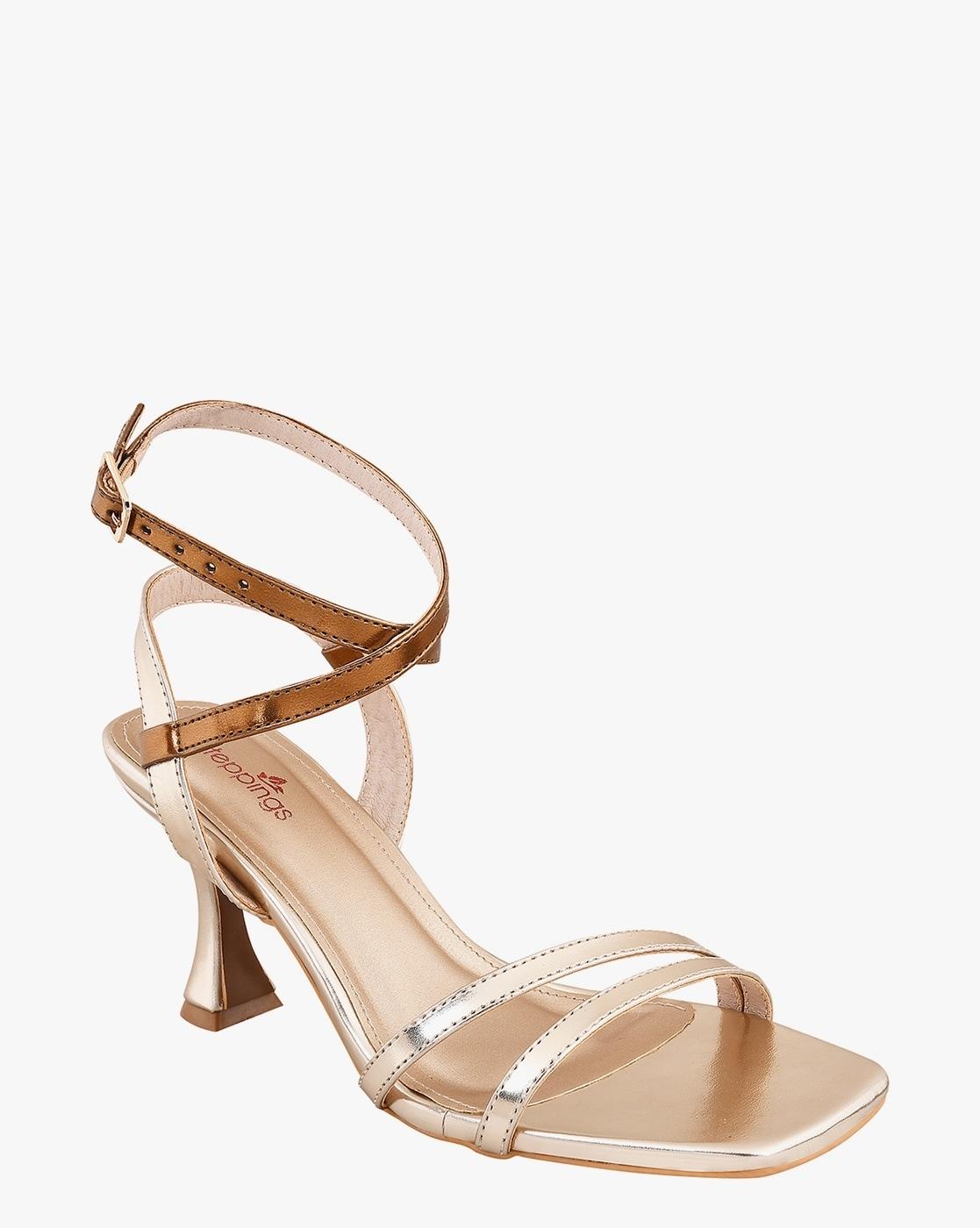 Buy Strappy Square-Toe Kitten Heels Online at Best Prices in India