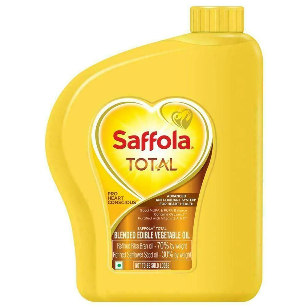saffola total pro heart concious ricebran based blended oil 1 l - Buy Online at Best Price | Best price in India, Dubai (UAE) & Iraq
