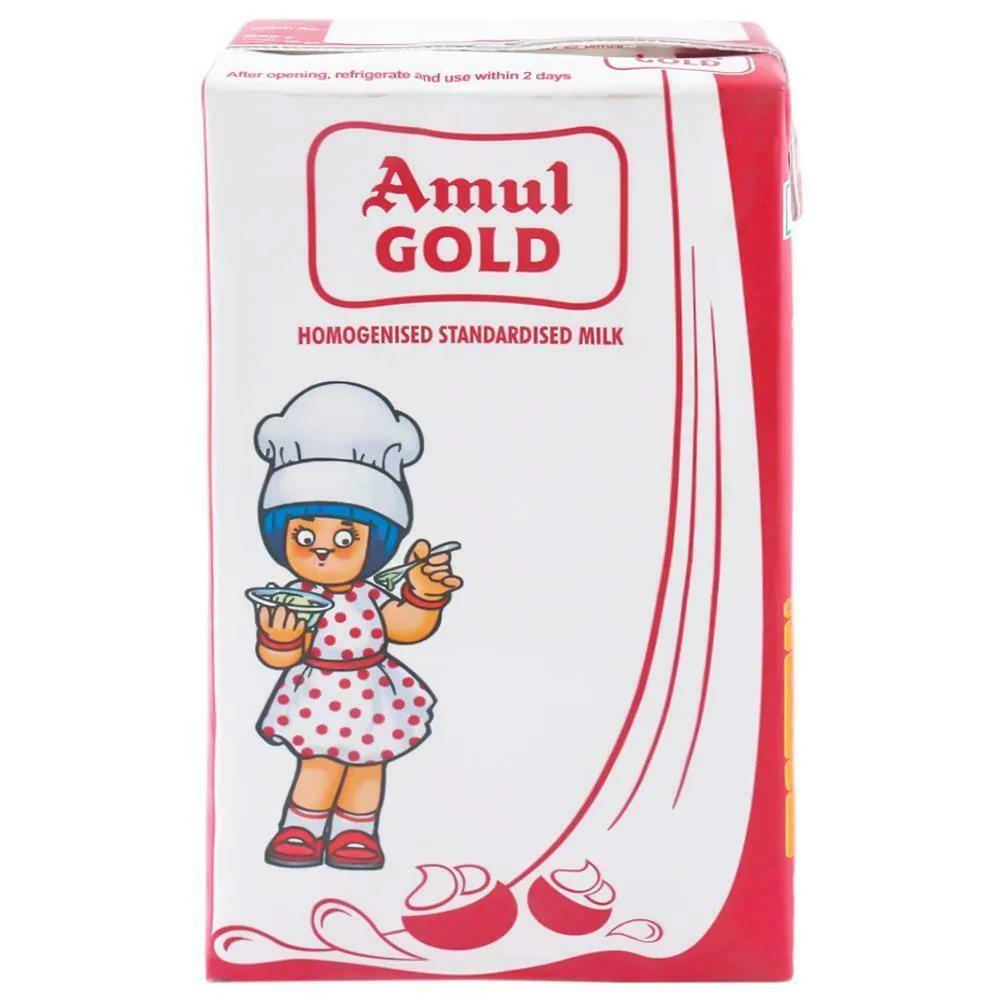 Amul Gold Homogenised Standardised Milk 1 L (Tetra Pak) - JioMart