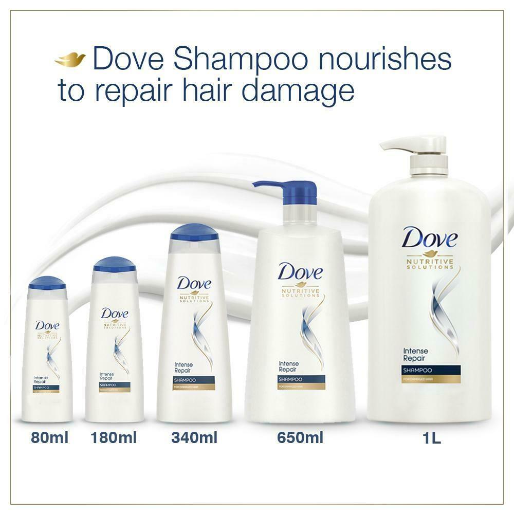 dove intense repair shampoo pouch