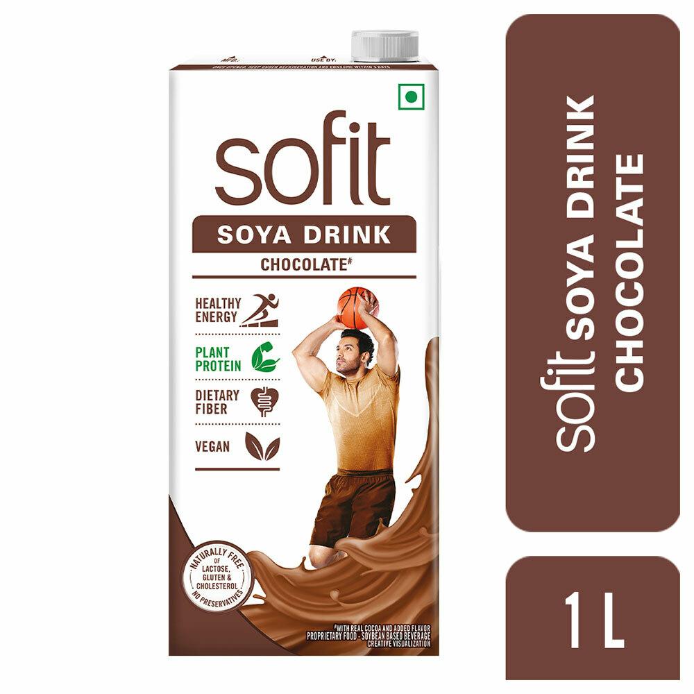 Buy Sofit Chocolate Flavoured Soya Milk 1 L (Tetra Pak) Online at