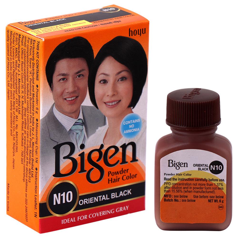 Bigen N10 Oriental Black Hair Color Powder 6 g - JioMart