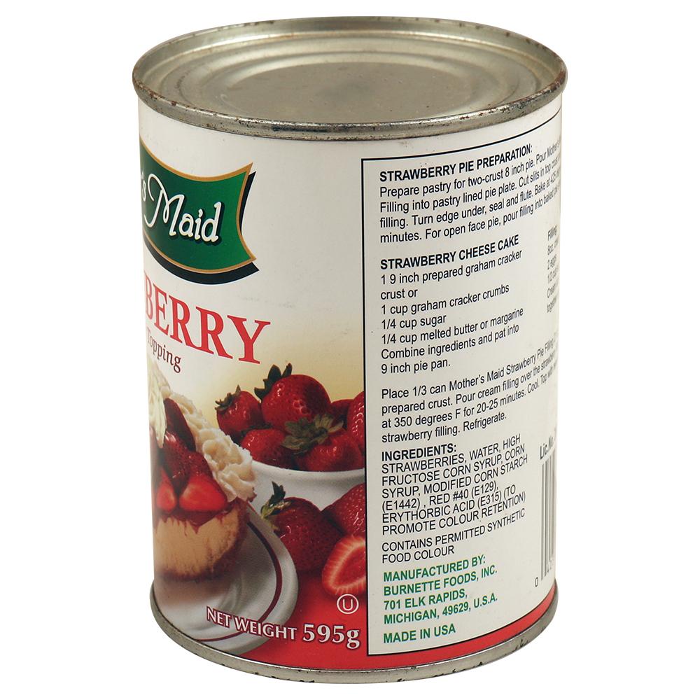 Buy Mother's Maid Strawberry Filling or Topping 595 g Online