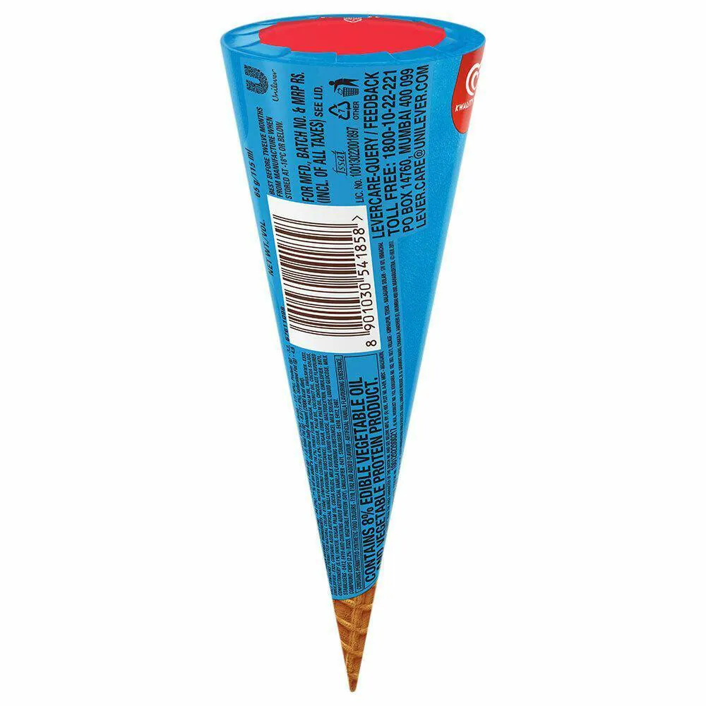 Buy Kwality Wall's Cornetto Choco Vanilla Ice Cream 115 ml (Wrap