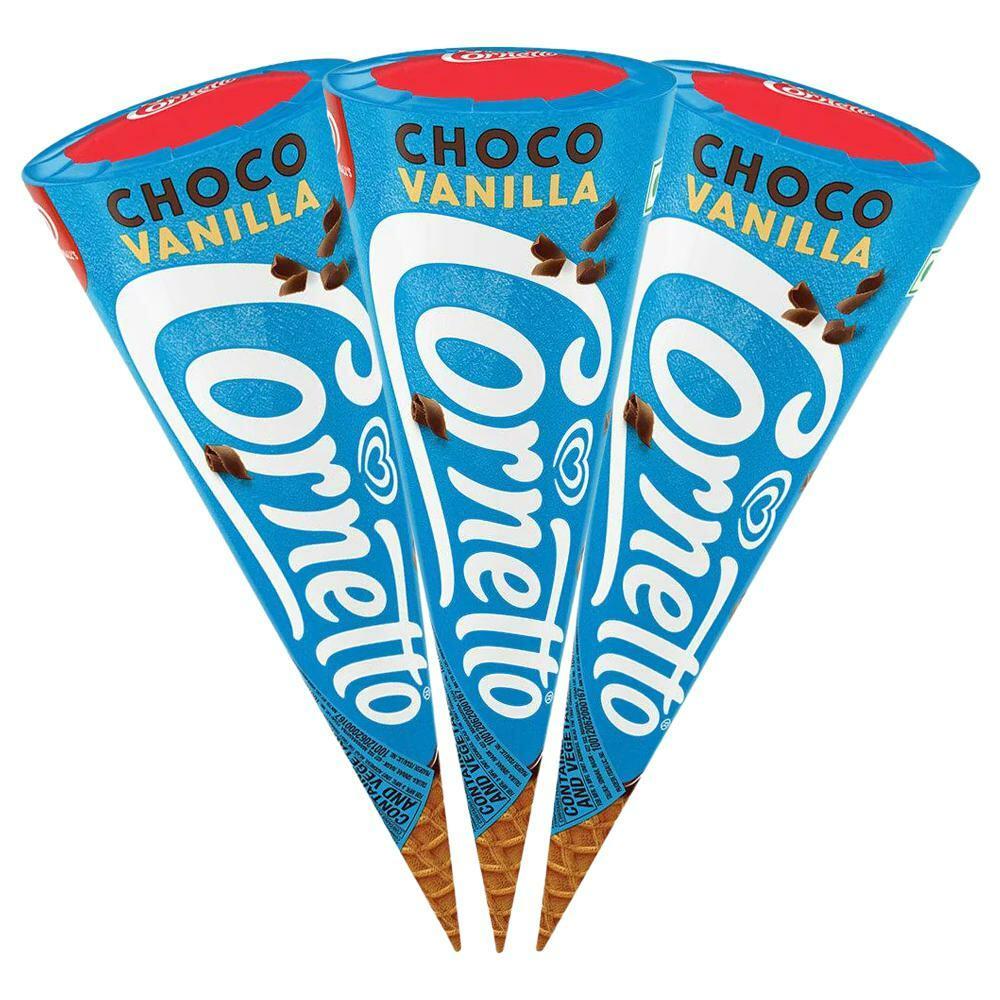 Buy Kwality Wall's Cornetto Choco Vanilla Ice Cream 115 ml (Pack