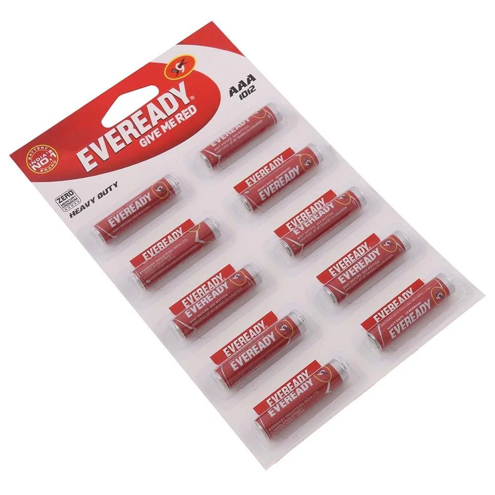 AAA「#AAABEST」 Buy Eveready Red 1012 AAA Carbon Zinc Batteries (Pack of 10