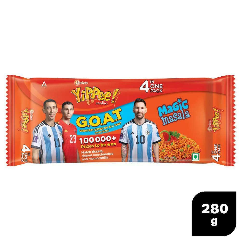 Buy YiPPee! Magic Masala Noodles with Added Veggies 280 g Online