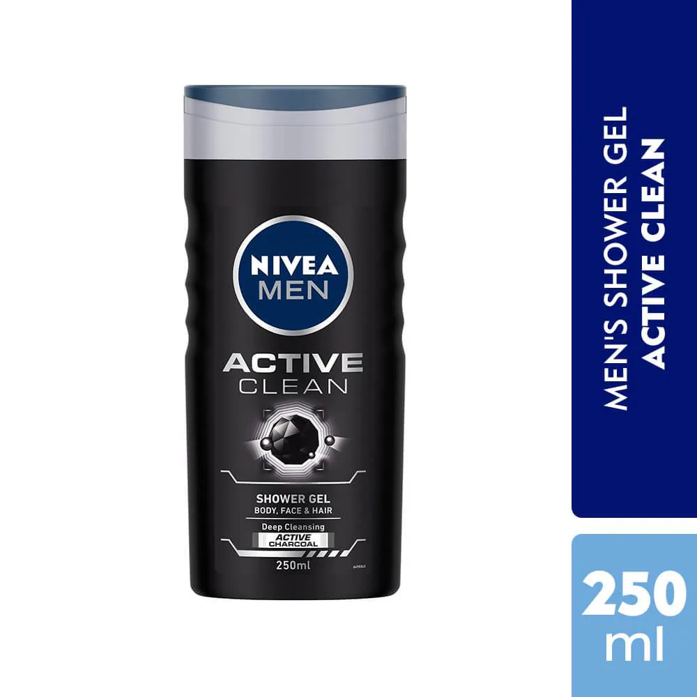 Nivea Men Active Clean Shower Gel 250 ml - JioMart