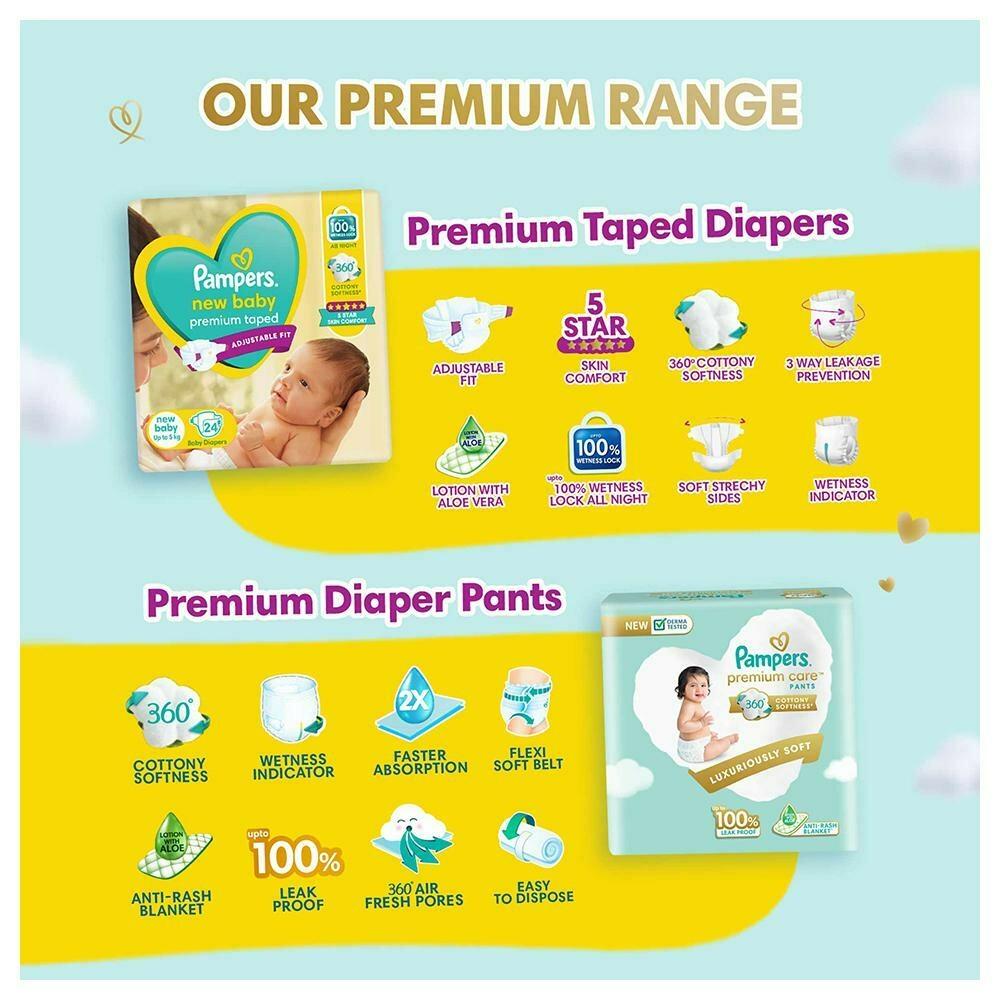 Buy Pampers New Baby Diapers 24 count Up to 5 kg Online at Best Prices in India JioMart