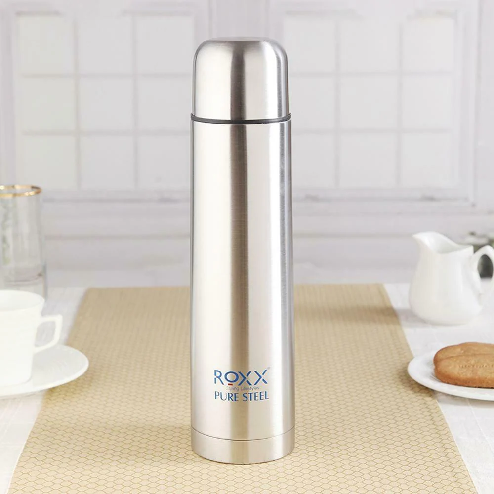 Buy Roxx Basic Stainless Steel Bullet Flask 500 ml with Inner Flip