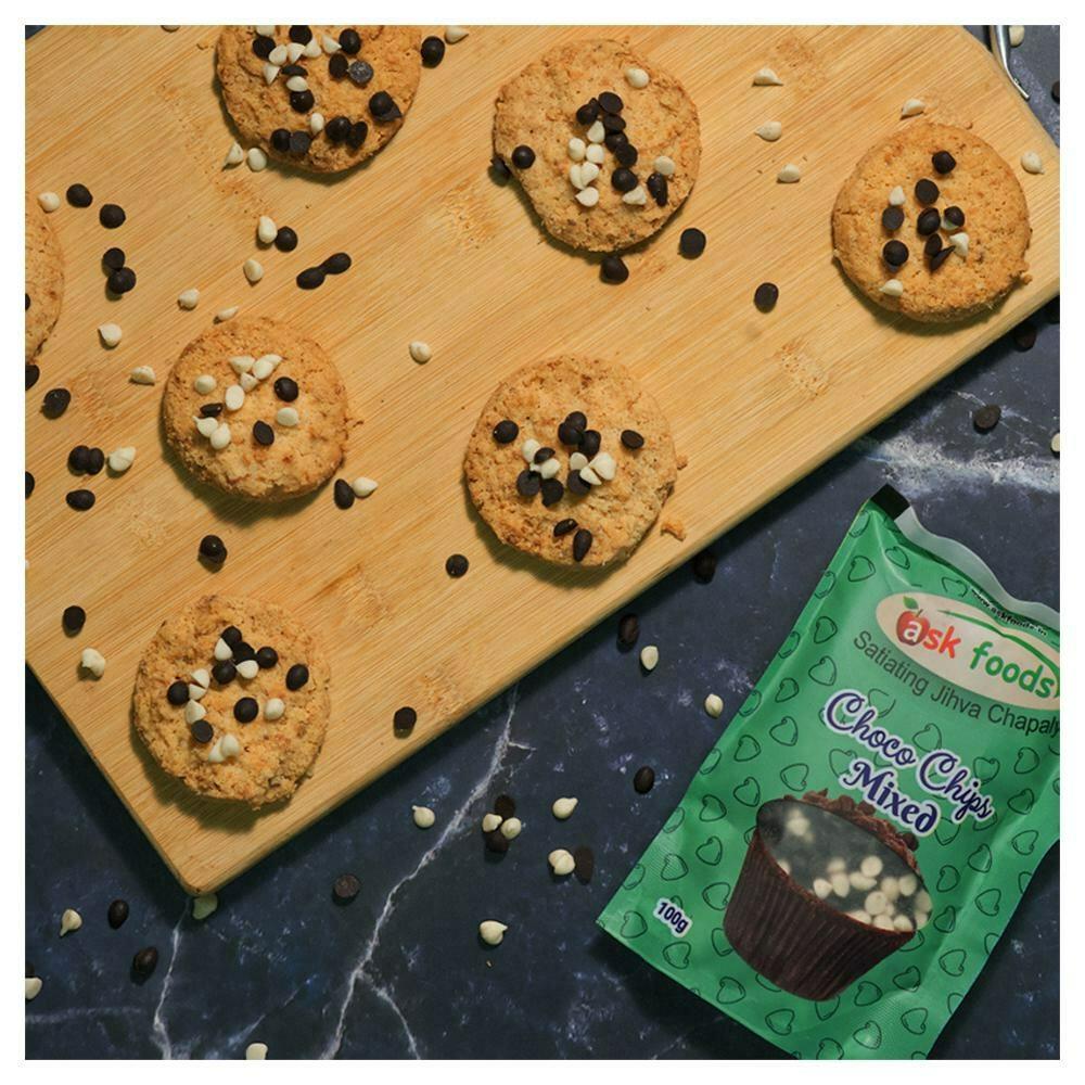 Buy Ask Foods Mixed Choco Chips 100 g Online at Best Prices in