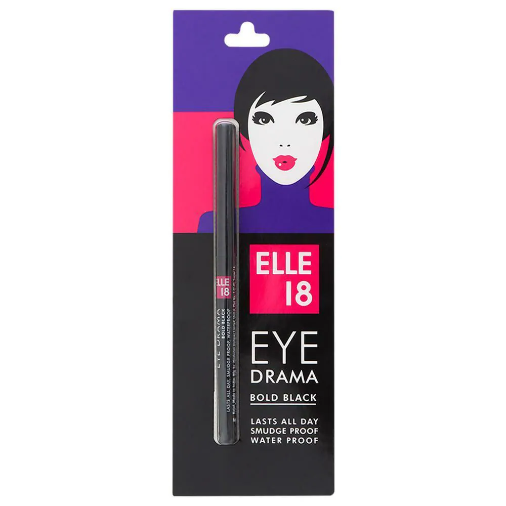 ELLE 18 EYE DRAMA BOLD BLACK アイライナー 2pcs