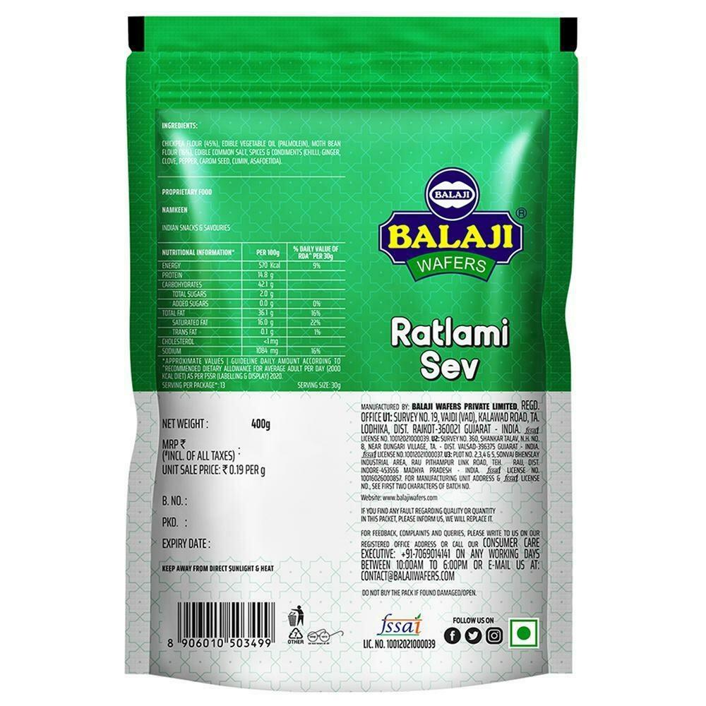 balaji ratlami sev 400 g