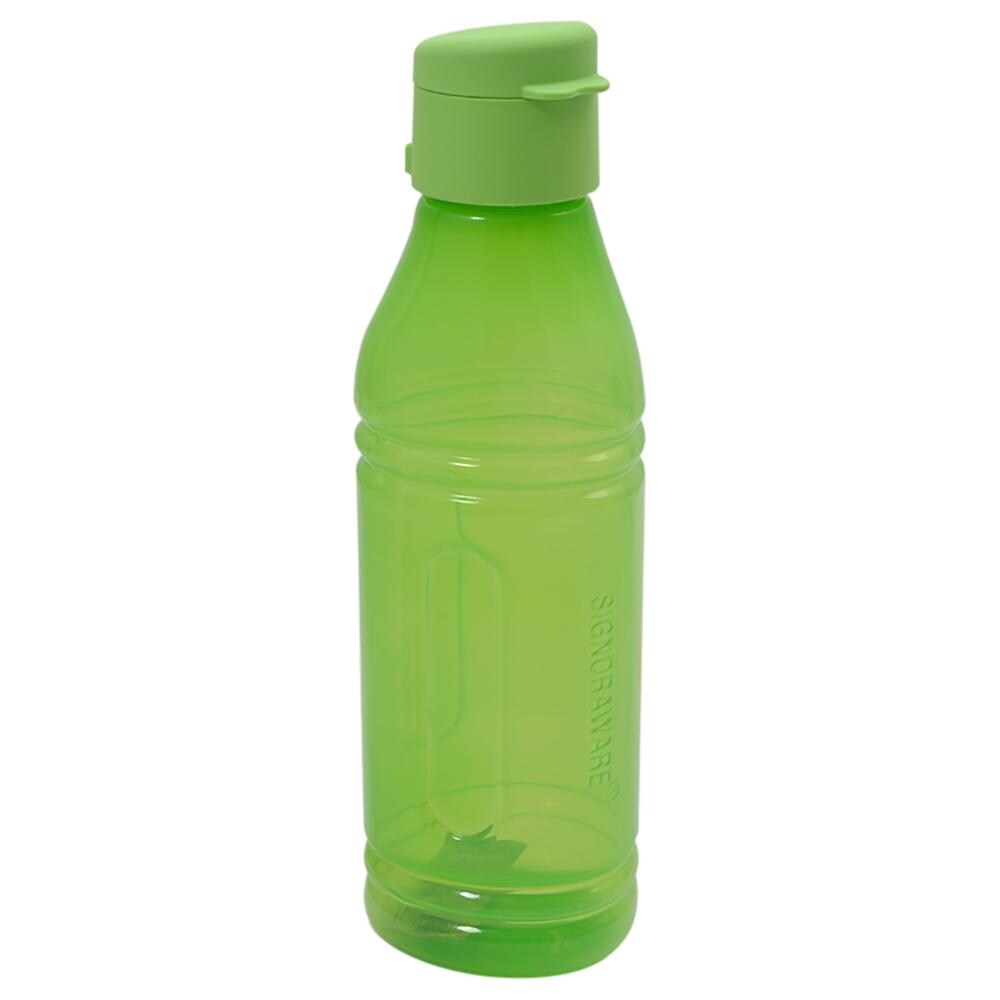Buy Signoraware Fliptop Aqua Triangle Green Plastic Water Bottle