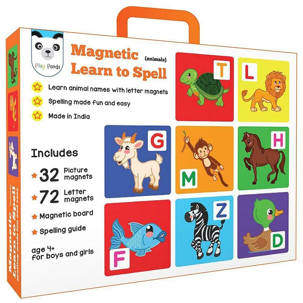 Play Panda Learn To Spell Animals Magnetic Puzzle (5+ yrs) - JioMart