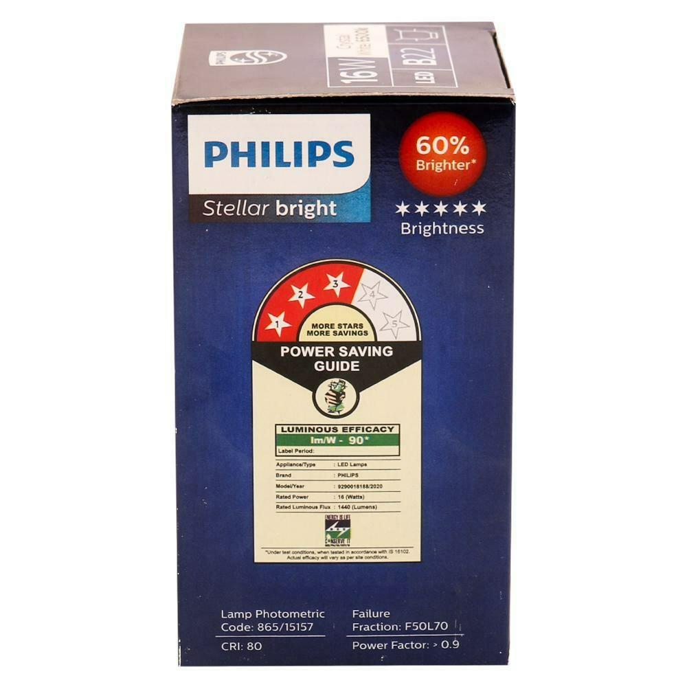 Buy Philips B22 Stellar Bright White LED Bulb 16 W Online at Best
