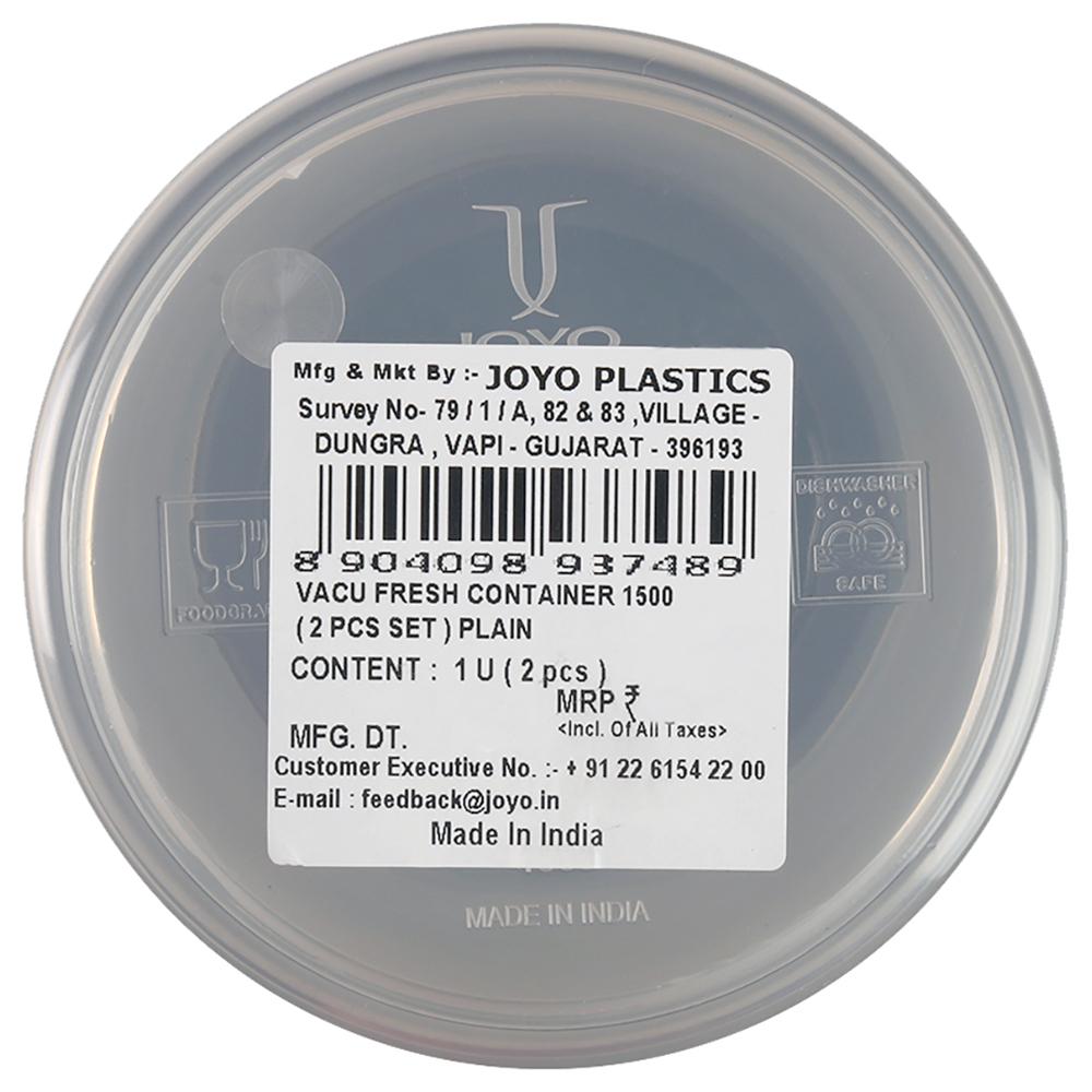 Buy Joyo Vacuum Fresh Assorted Colour Plastic Container 1.5 L with