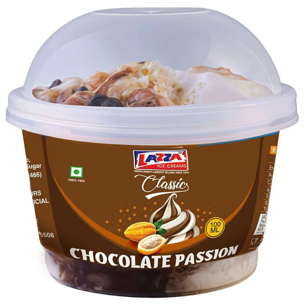 Buy Lazza Classic Chocolate Passion Ice Cream 100 ml Online at